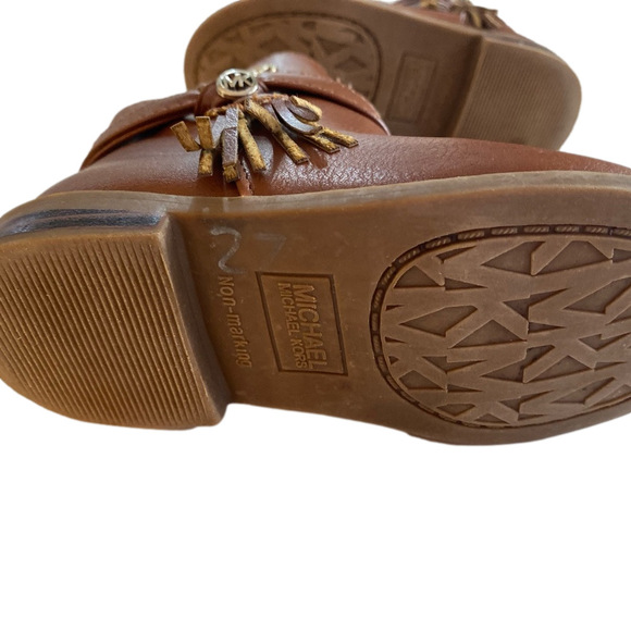 Girls Michael Kors Ankle Boot US Size 6 "Lemoore-T" color Congac - Picture 7 of 9